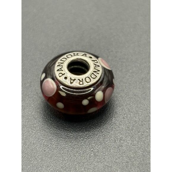 Pandora Sterling Silver Deep Purple Bubbles Charm 925 W18 - Picture 2 of 7